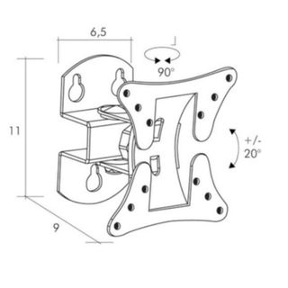 ITB Solution TV Mounts UNIVERSAL - Kit montaggio (montaggio a muro) - per displ…