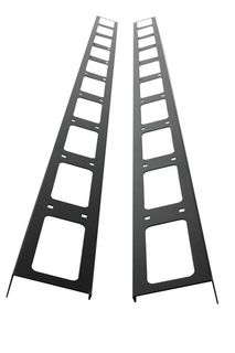 ITRack - Barra di allacciatura per gestione cavi a rack - RAL 9005 - 24U - 70 c…