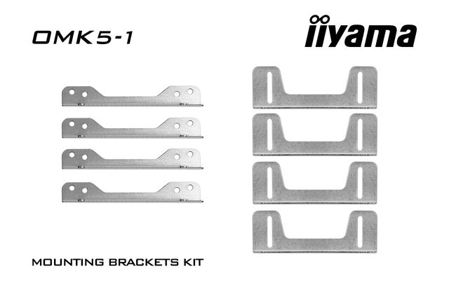 Iiyama OMK5-1 - Kit montaggio (8 brackets) - per touch screen - dimensione sche…