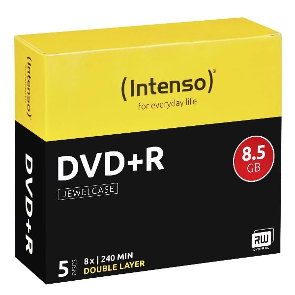 Intenso - 5 x DVD+R DL - 8.5 GB 8x - astuccio