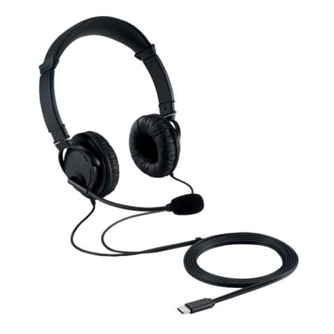 Kensington Hi-Fi USB-C Headphones with Mic - Cuffie con microfono - on-ear - ca…
