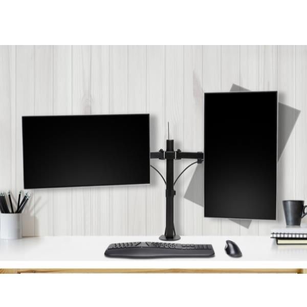 Kensington SmartFit Ergo Dual Extended Monitor Arm - Kit montaggio - braccio re…