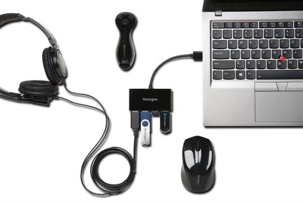 Kensington UH4000 - Hub - 4 x SuperSpeed USB 3.0 - desktop