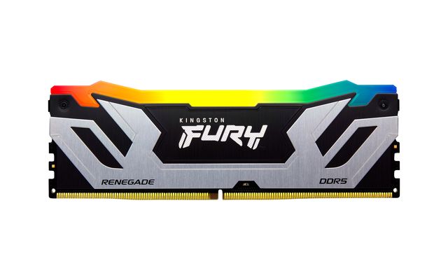 Kingston Technology FURY 24GB 8800MT/s DDR5 CL42 CUDIMM Renegade RGB Silver, 24…