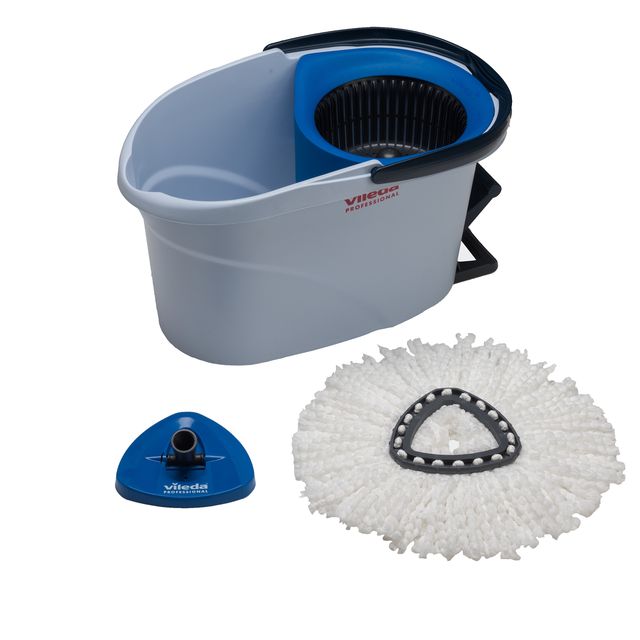 Kit completo UltraSpin Mini di pulizia - secchio con strizzatore ruotante + tel…