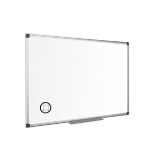 Lavagna magnetica Maya a quadretti - 60 x 90 cm - bianco - Bi-Office