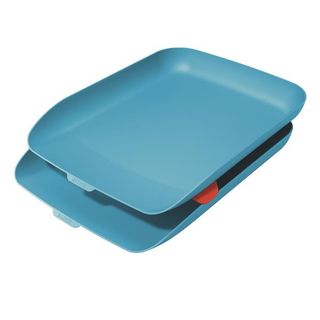 Leitz Cosy - Vassoio per lettere - per A4, C4 - blu calm (pacchetto di 2)