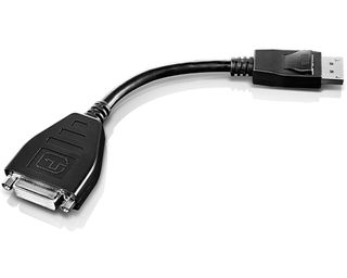 Lenovo - Cavo DVI - legame singolo - DisplayPort (M) a DVI-D (F) - 20 cm - grig…