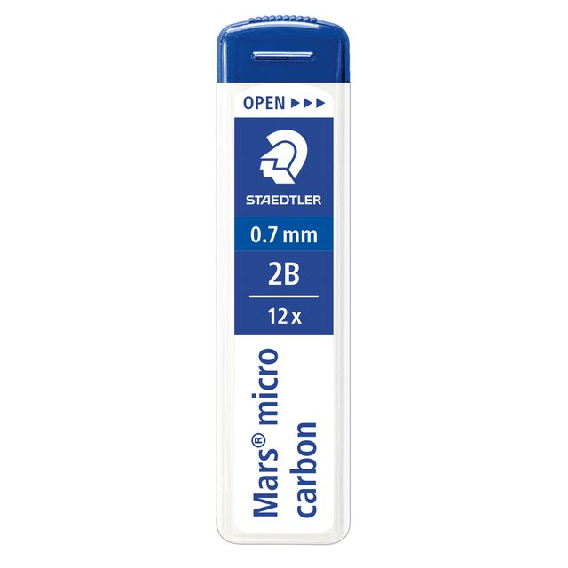 Astuccio 12 Mine Mars Micro - mina 0,7mm - gradazione 2B - Staedtler - conf. 12…