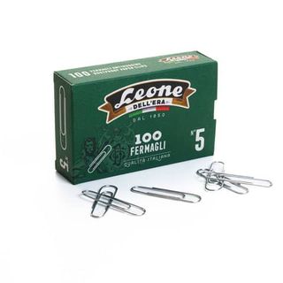 Leone Dell'Era Fermagli zincati N5 Confezione da 10 scatole x100 fermagli ciasc…