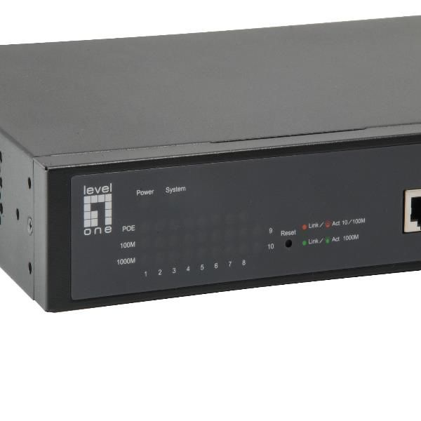 LevelOne GEP-1051 - Switch - intelligente - 8 x 10/100/1000 (PoE+) + 2 x Gigabi…