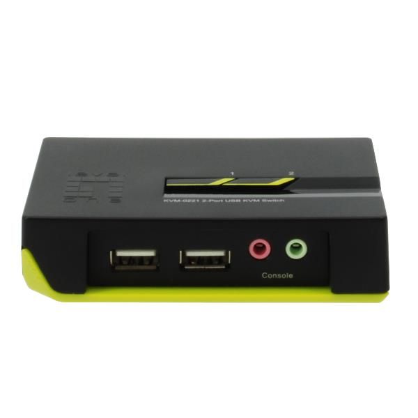 LevelOne ViewCon KVM-0221 - Switch KVM / audio - 2 x KVM / audio - 1 utente loc…