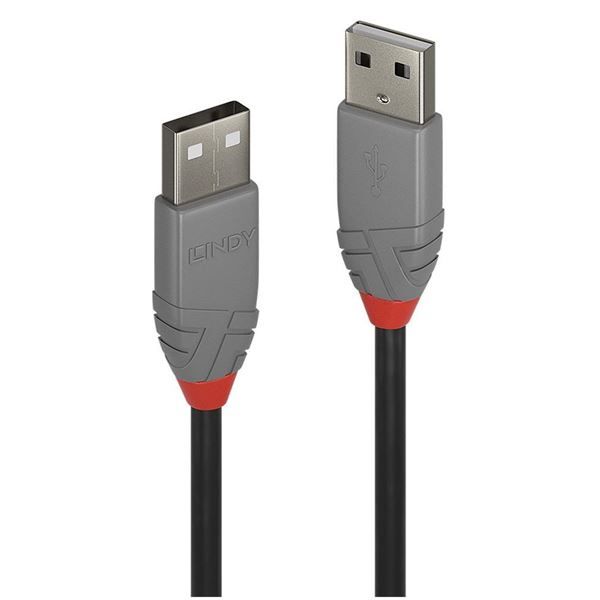 Lindy Anthra Line - Cavo USB - USB (M) a USB (M) - USB 2.0 - 1 m - di forma rot…