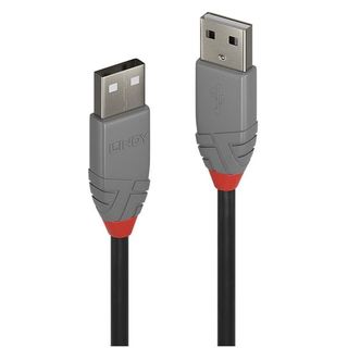 Lindy Anthra Line - Cavo USB - USB (M) a USB (M) - USB 2.0 - 50 cm - di forma r…