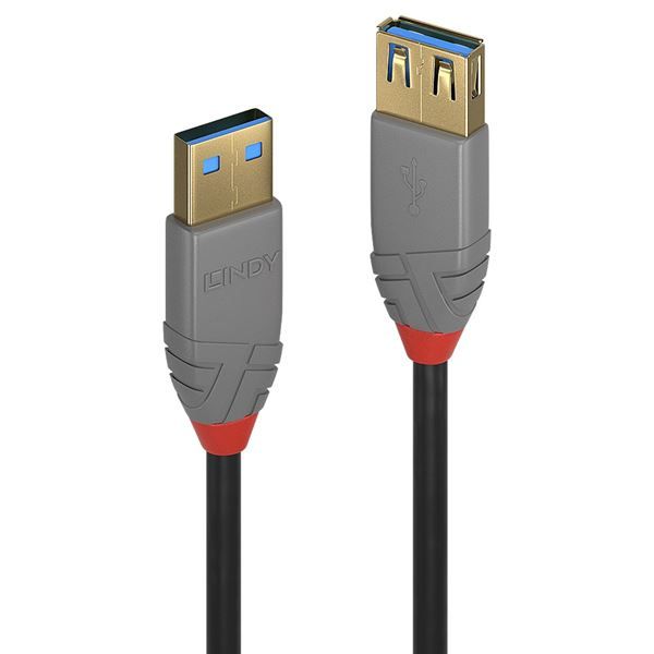 Lindy Anthra Line - Cavo USB - USB Tipo A (M) a USB Tipo A (F) - USB 3.1 Gen1 -…