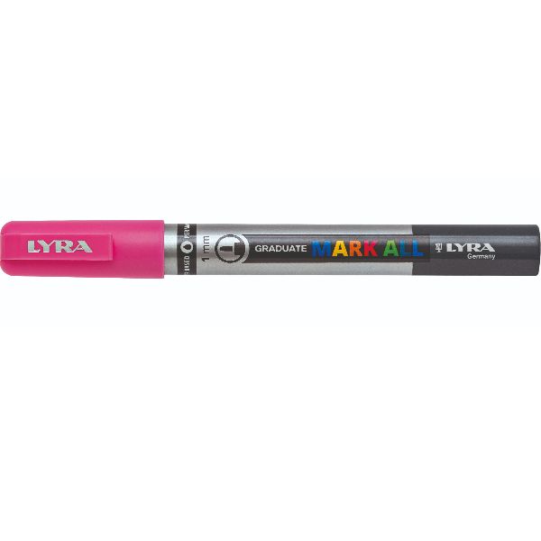 Lyra Graduate Mark All, Rosa, Punta a ogiva/sottile, Grigio, Rosa, Plastica, Fi…