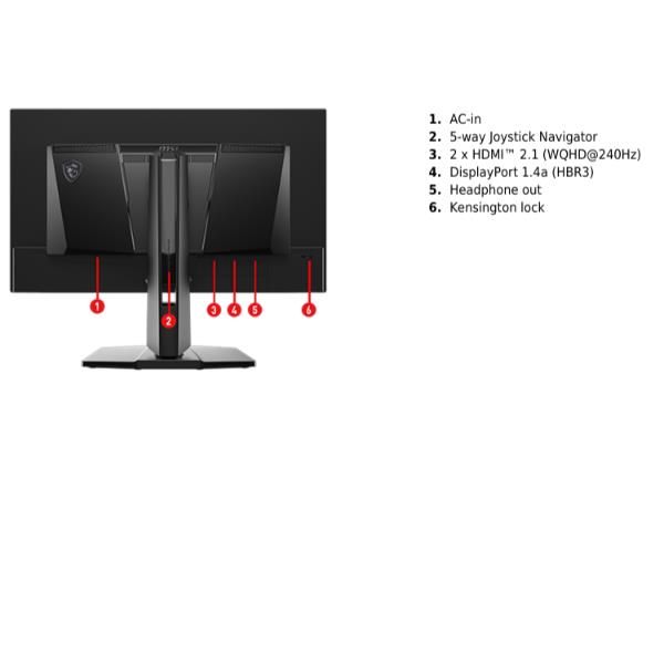 MSI MAG 274QP QD-OLED X24, 67,3 cm (26.5ʺ), 2560 x 1440 Pixel, Wide Quad HD, QD…