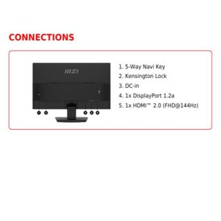 MSI Pro MP241W E14V, 60,5 cm (23.8ʺ), 1920 x 1080 Pixel, Full HD, LCD, 4 ms, Bi…