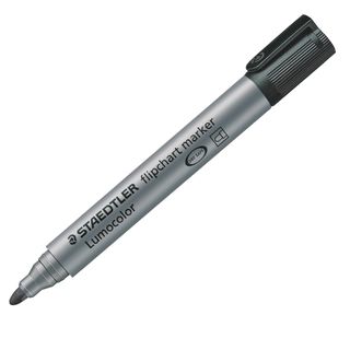 Marcatore Lumocolor Flipchart 356 - a base d'acqua - punta tonda 2 mm - nero - …