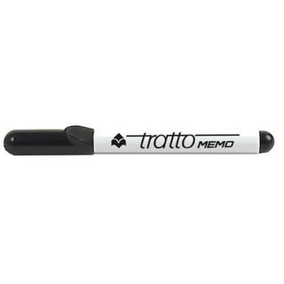 Marcatore Tratto Memo nero p/tonda 4 0 mm tratto 1 0-2 5 mm inchiostro cancella…