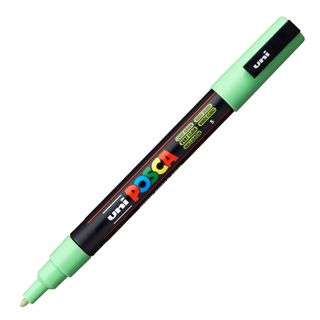 Marcatore Uni Posca PC3M - punta fine 0,9 - 1,3 mm - verde chiaro - Uni Mitsubi…