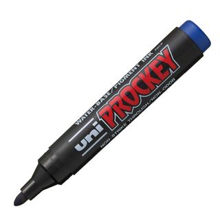 Marcatore Uni Prockey M122 - punta conica da 1,20-1,80mm - blu - Uni Mitsubishi