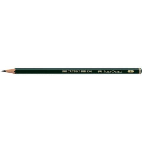 Matita in grafite Castell 9000 - gradazione B - esagonale - Faber-Castell
