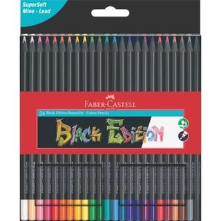 Matite colorate triangolare Black Edition - colori assortiti - Faber-Castell - …