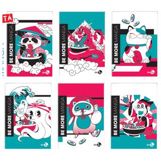 Maxiquaderno Be More Manga - A4 - 1 rigo c/margine - alta fogliazione - 48+2 fo…