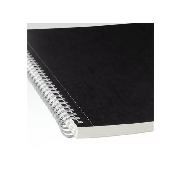 Maxiquaderno Ecoqua original - A4 - 90 gr - 1 rigo - 70 fogli - nero - spiralat…
