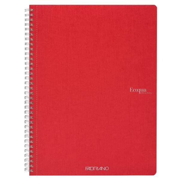 Maxiquaderno Ecoqua original - A4 - 90gr - 5mm - 70 fogli - lampone - spiralato…