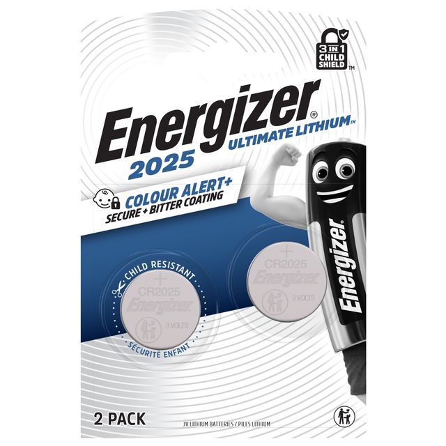 Micropila CR2025 - 3V - a pastiglia - Ultimate Lithium - Energizer - blister 2 …