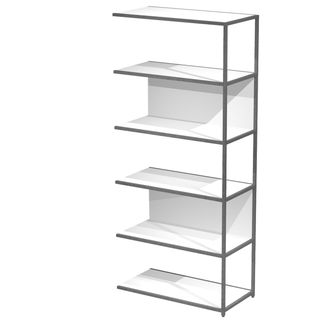 Modulo aggiuntivo per libreria Modular - 90 x 44 x 200 cm - struttura metal ant…