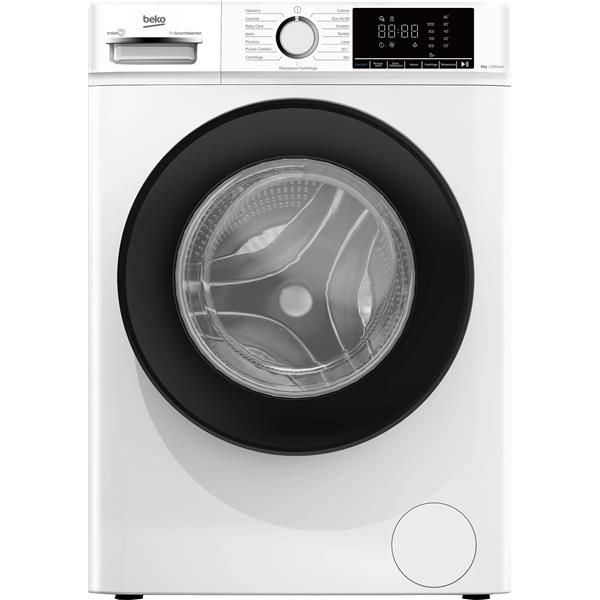Beko b100 BMX8126DB 8kg classe A bianco, inverter 1200 giri, display XL, oblò n…