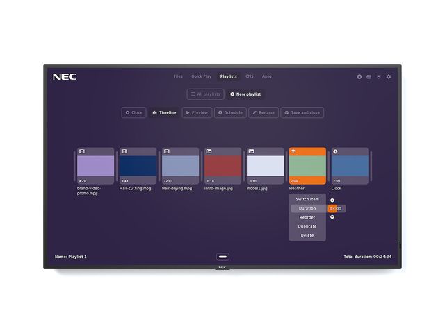 NEC MultiSync ME431-MPi4, Pannello piatto per segnaletica digitale, 109,2 cm (4…