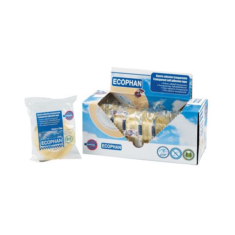 Nastro adesivo Ecophan - confezionato singolarmente - 15 mm x 33 m - acrilico -…