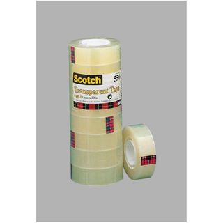Nastro adesivo Scotch® 550 19 mm x 33 m trasparente torre da 8 rotoli 550-1933