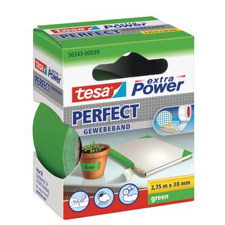 Nastro adesivo telato XP Perfect - 38 mm x 2,7 m - tela plastificata - verde - …