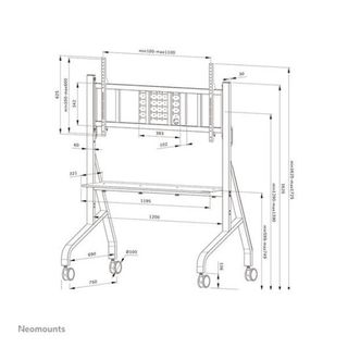 Neomounts FL50-575BL1 - Carrello - solido - per supporto per display - supporto…