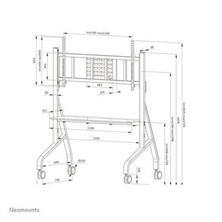 Neomounts FL50-575WH1 - Carrello - solido - per supporto per display - supporto…