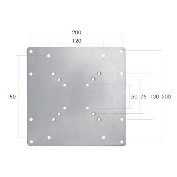Neomounts FPMA-VESA200 - Componente di montaggio (piastra adattatore VESA) - pe…