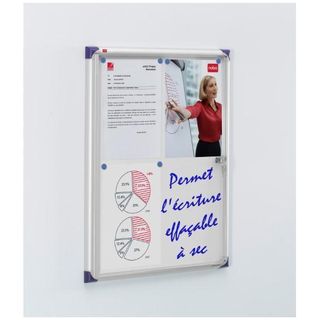 Nobo Extra - Bacheca chiusa - montabile a parete - 450 x 630 mm - 4 x A4 - magn…