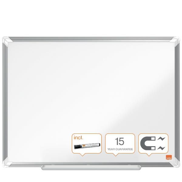 Nobo Premium Plus - Lavagna bianca - montabile a parete - 2000 x 1000 mm - acci…