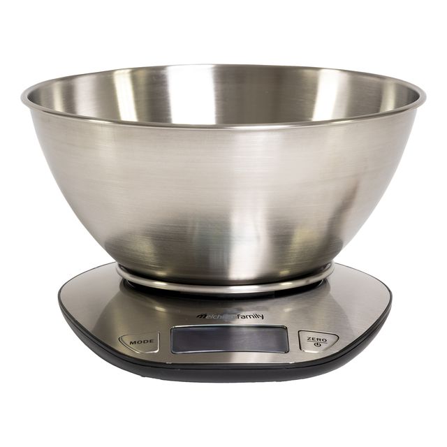 Bilancia da cucina Graal - con ciotola - peso massimo 5 kg - acciaio - Melchion…