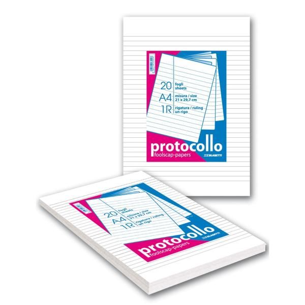 Blasetti PROTOCOLLO - Foglio protocollo - A4 - 200 fogli / 400 pagine - quadret…