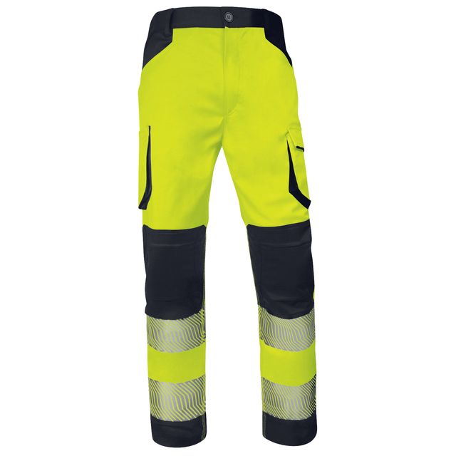 Pantalone multitasche alta visibilità M2PA3S - taglia L - giallo fluo - Deltapl…