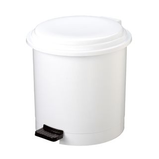 Pattumiera a pedale Ruf - PP - 12 L - diametro 27 cm - altezza 34 cm - bianco -…