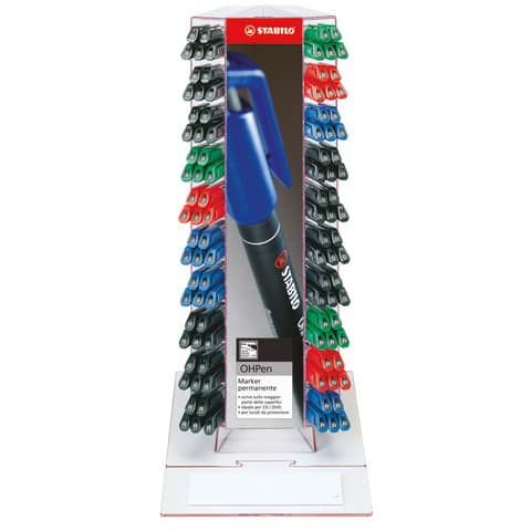 Penna OhPen - punte S/F/M - colori assortiti - Stabilo - expo 150 pezzi