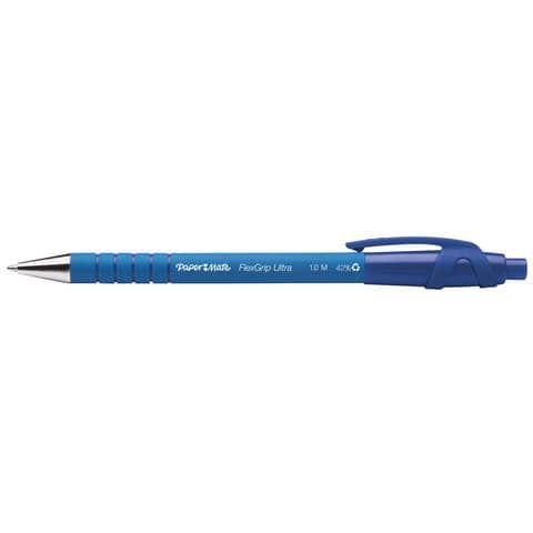Penna a sfera a scatto Flexgrip Ultra - punta 1,0mm - blu - Papermate
