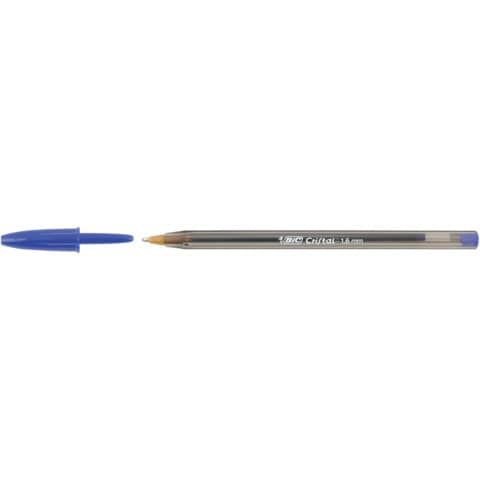 Penna sfera Cristal Large - punta 1,6 mm - blu - Bic - conf. 50 pezzi
